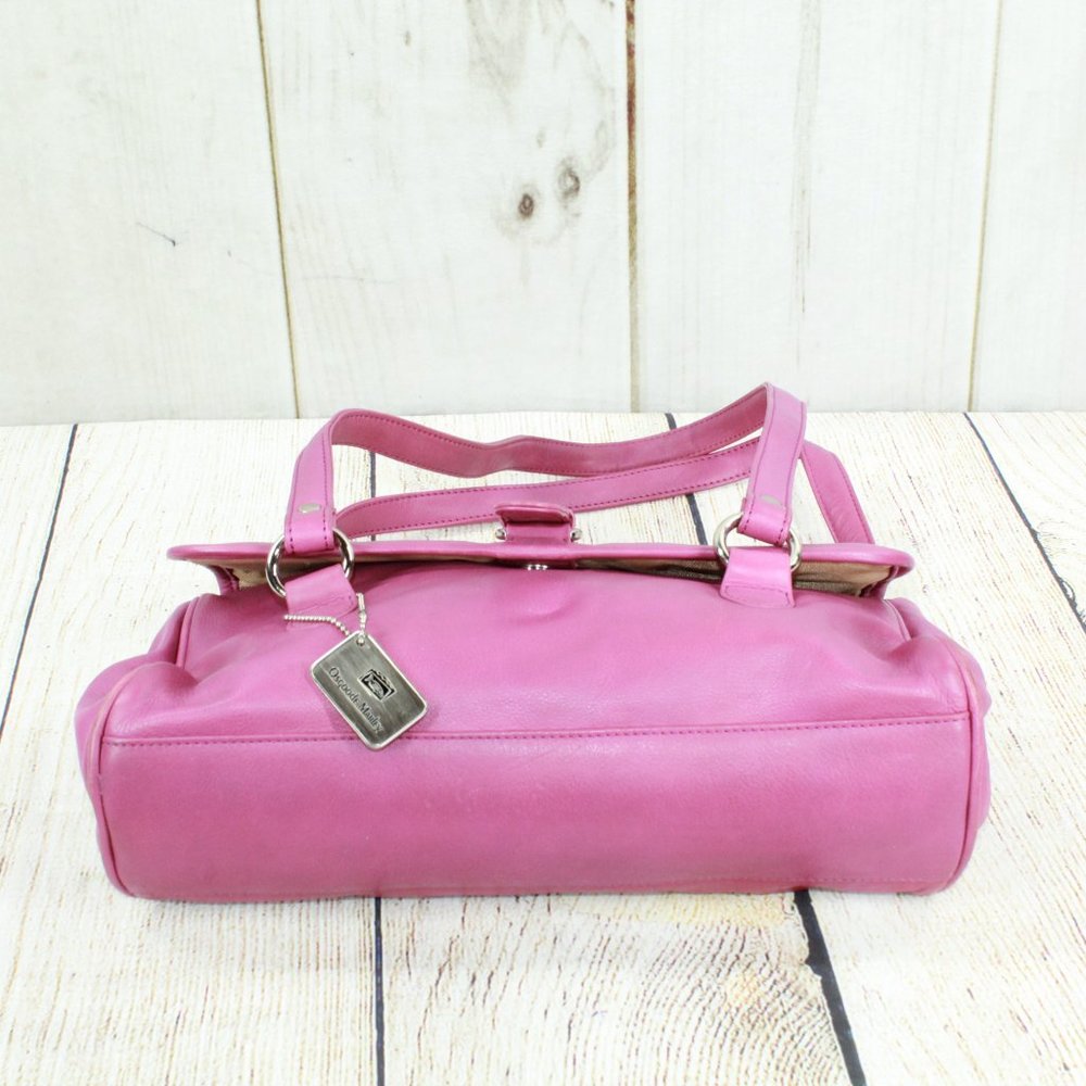 Osgoode Marley Pink Leather Purse Double Handle Shoulder Handbag - Picture 8 of 9